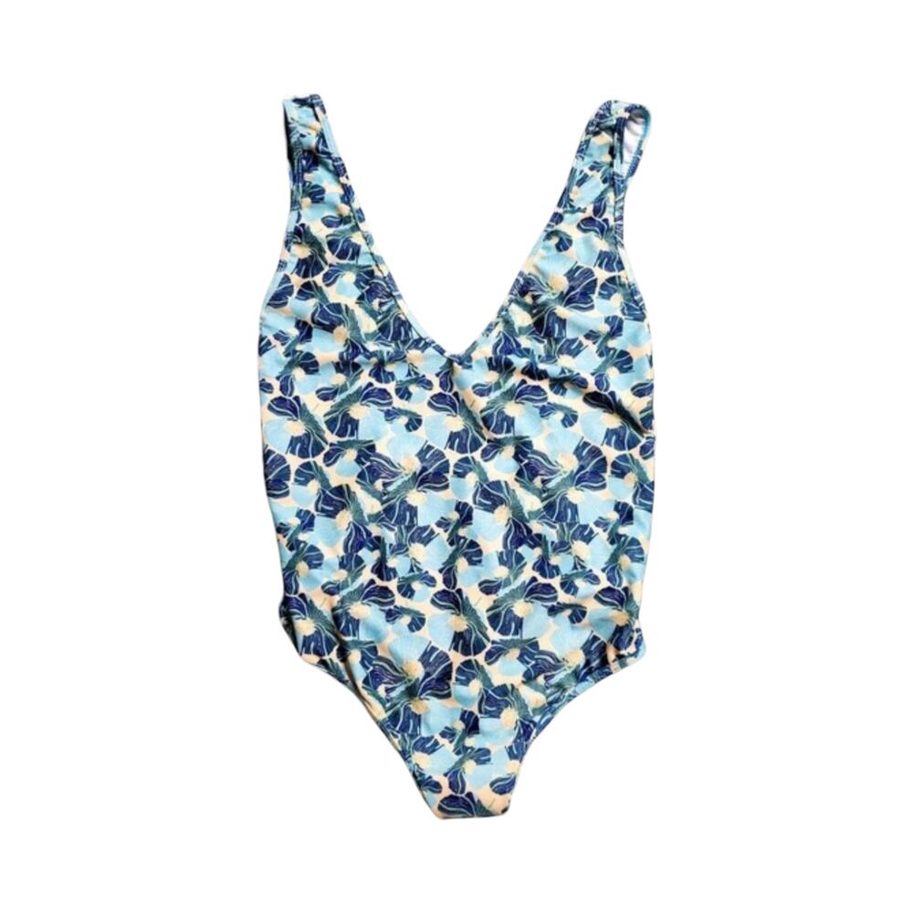 Thalassa Blue Floral One-Piece Swimsuit